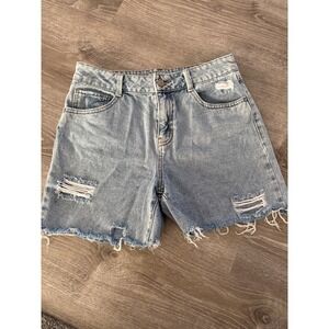 Rewash Shorts Women's Size 5 Jean Waist 27" Cut Off Mid Pockets Super high rise